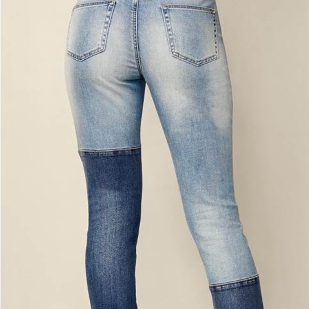 Distressed Patchwork Jeans - Picture 8 of 8